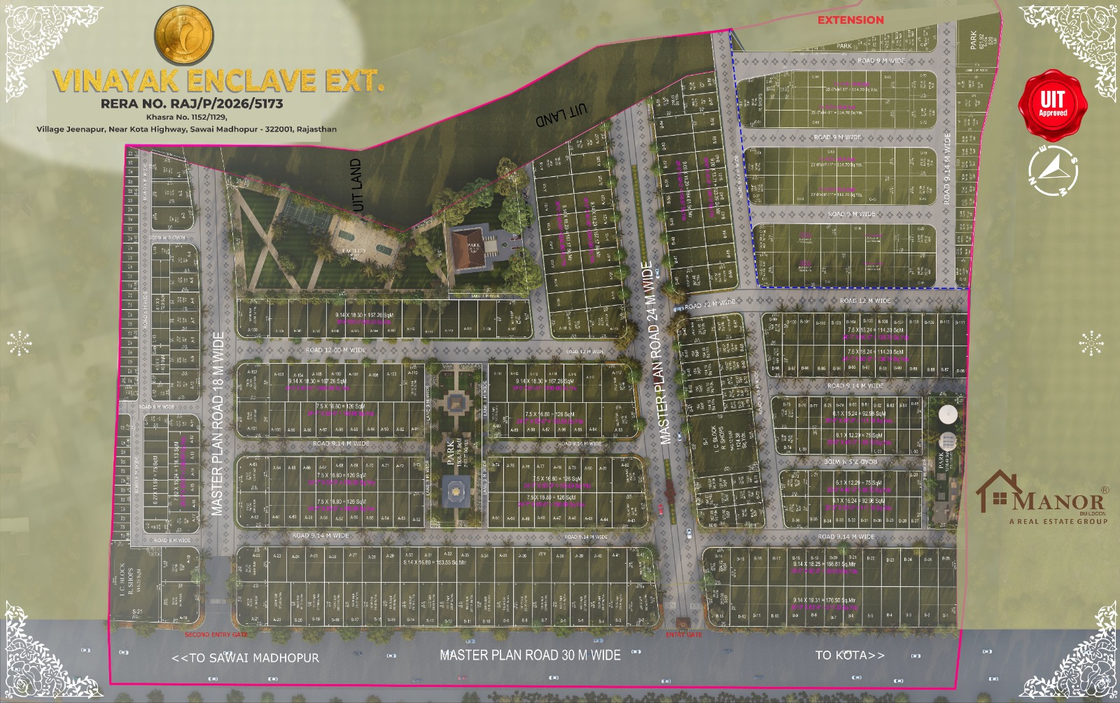 VINAYAK ENCLAVE EXT. layout
